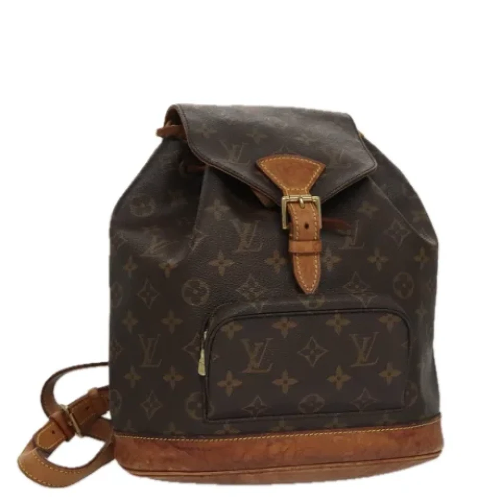 Louis Vuitton Vintage Pre-owned Canvas backpacks Brown Dames