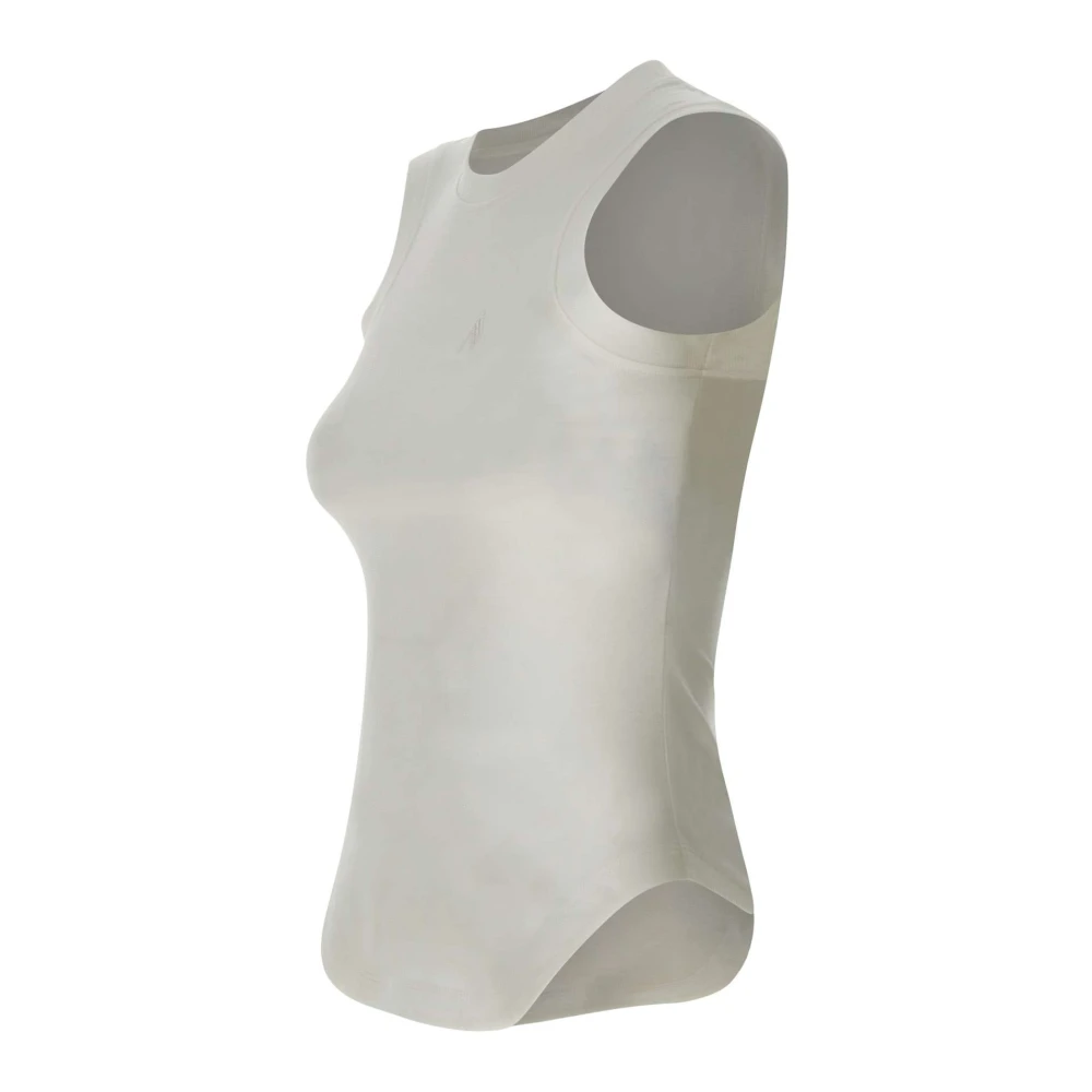 The Attico Witte Katoenen Tanktop Italië White Dames