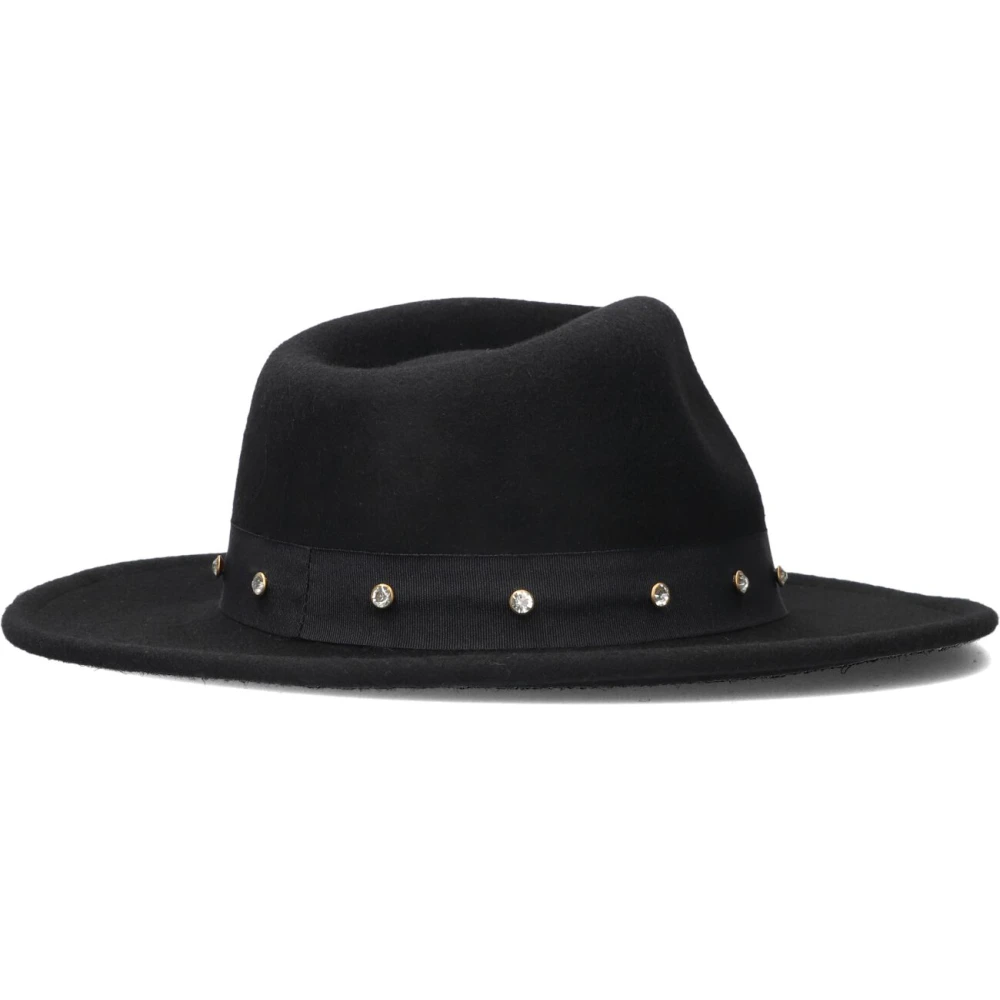 Liu Jo Zwarte Strass Hoed Black Dames