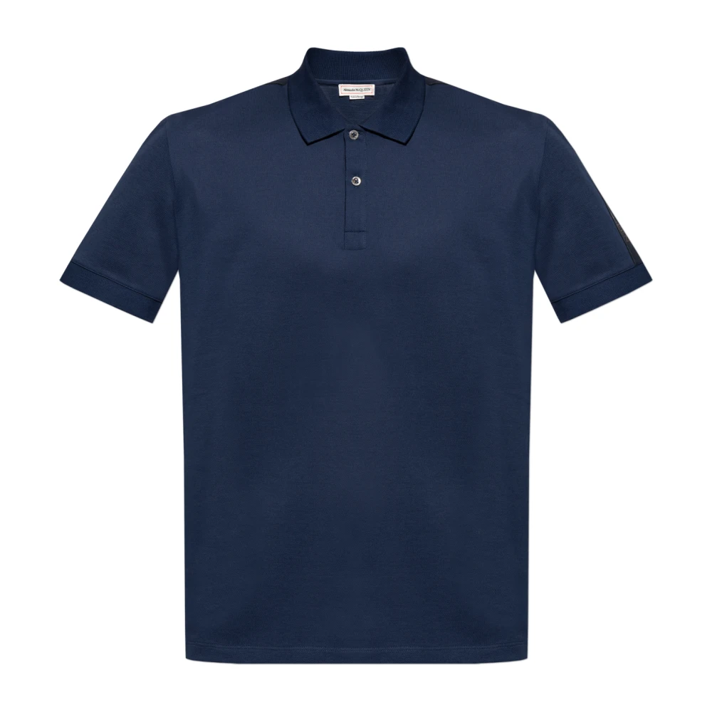 Alexander mcqueen Polo met logo Blue Heren