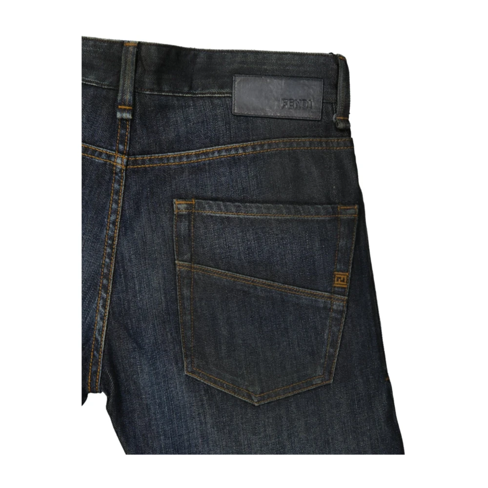 Fendi Blauwe Denim Jeans voor Heren Blue Heren