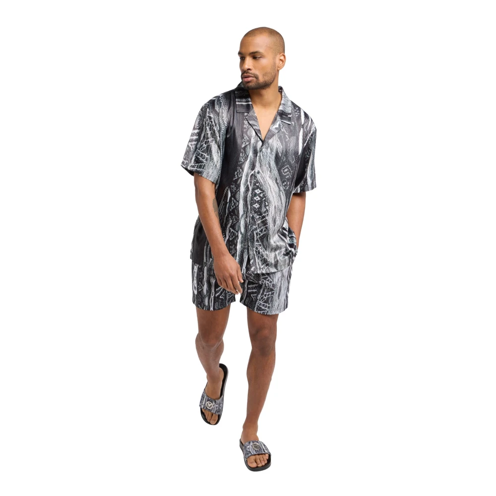 carlo colucci Stijlvol Allover Print Overhemd Multicolor Heren