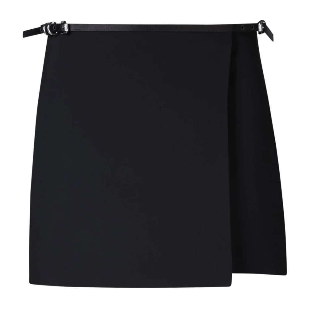 Givenchy Zwarte Mini Rok met Voyou Details Black Dames