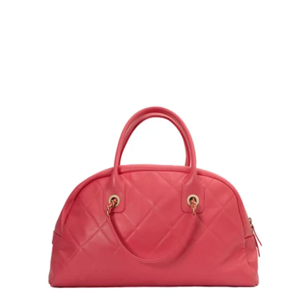 Chanel Vintage Pre-owned Leather handbags Pink Dames