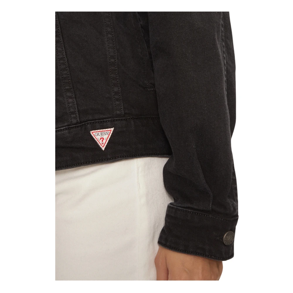 Guess Biologisch Katoenen Jassen en Blazers Black Dames