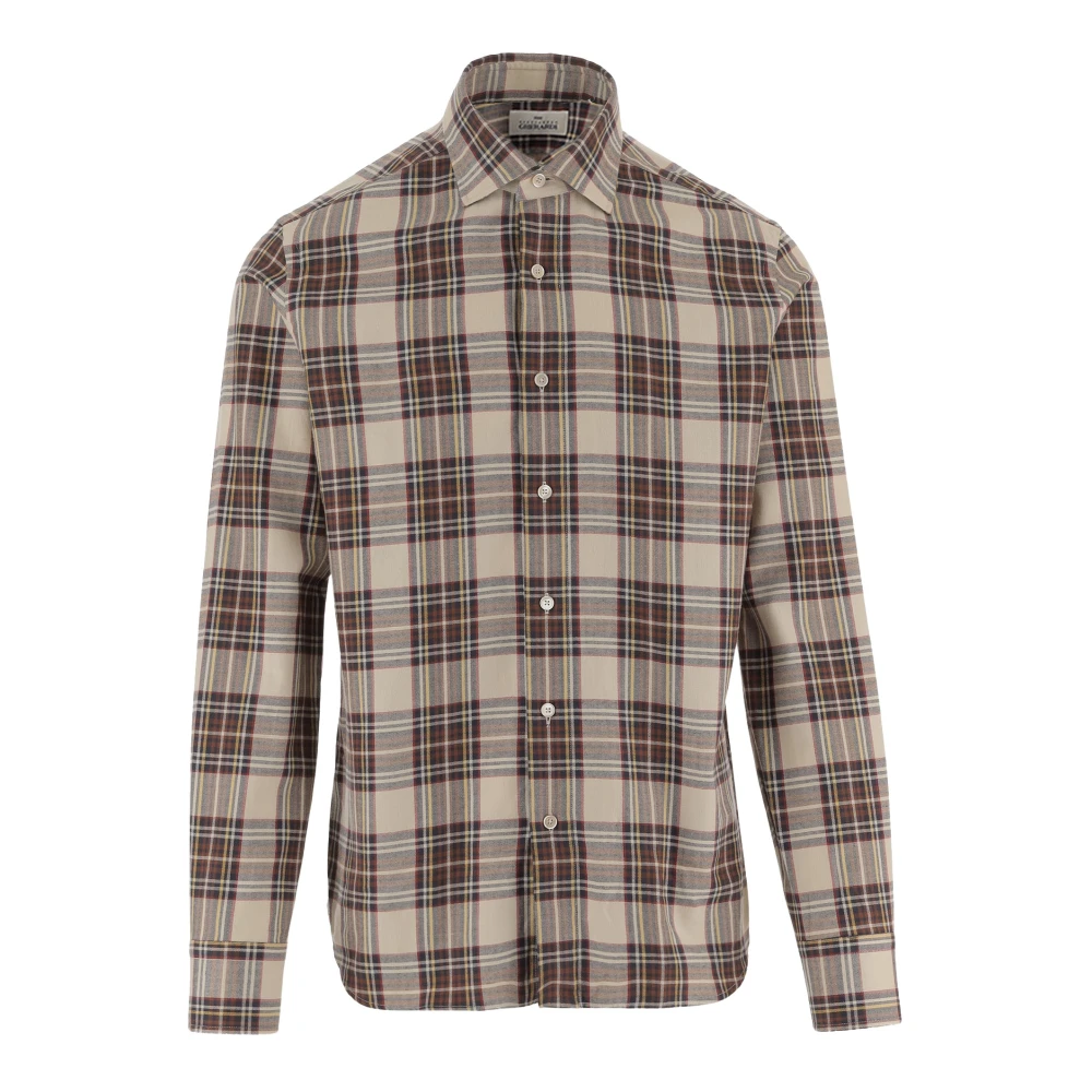 Alessandro Gherardi Men's Cotton Shirt With Checked Pattern