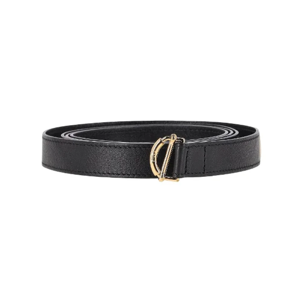 Chloé Pre-owned Leather belts Black Dames