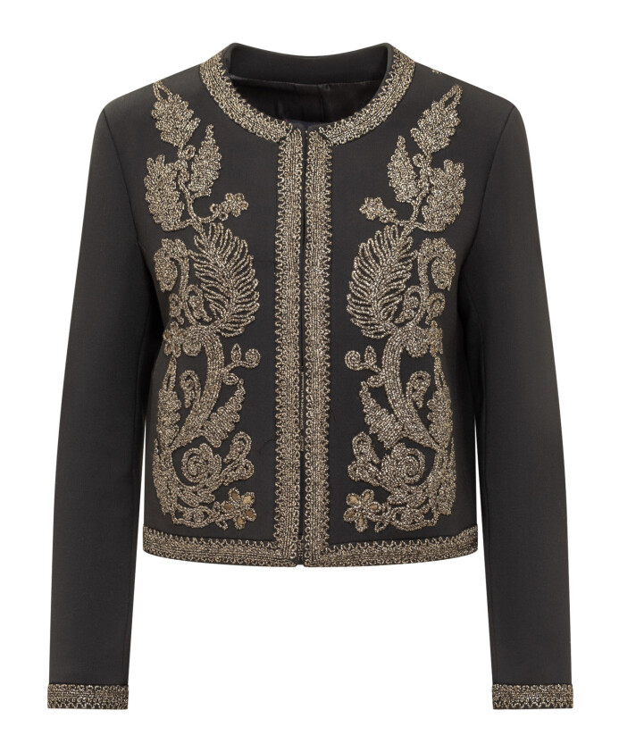 veste-noire-a-col-rond-et-broderies-florales
