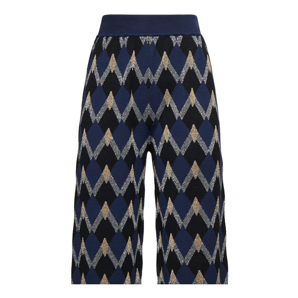 Kaos Blauwe Stijlvolle Broekencollectie Blue Dames