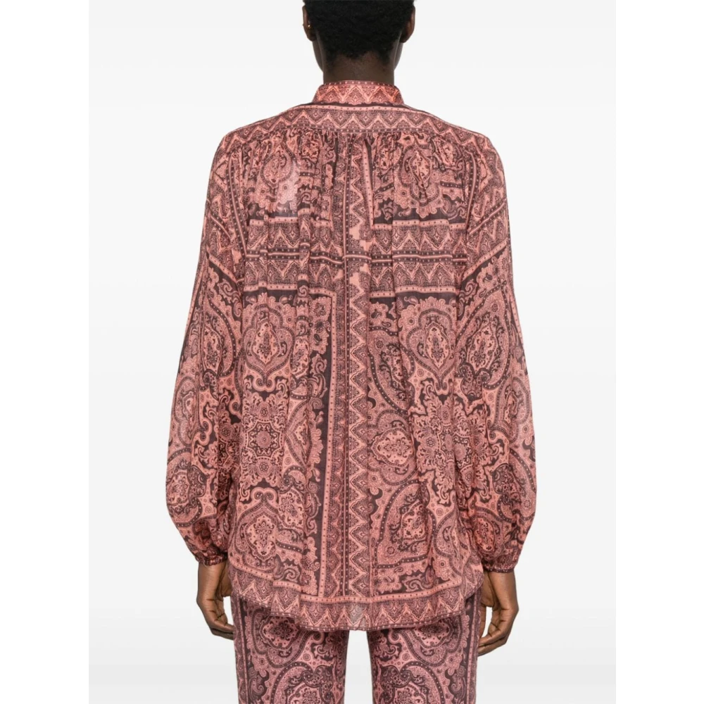 Zimmermann Tunic Top Pink Dames