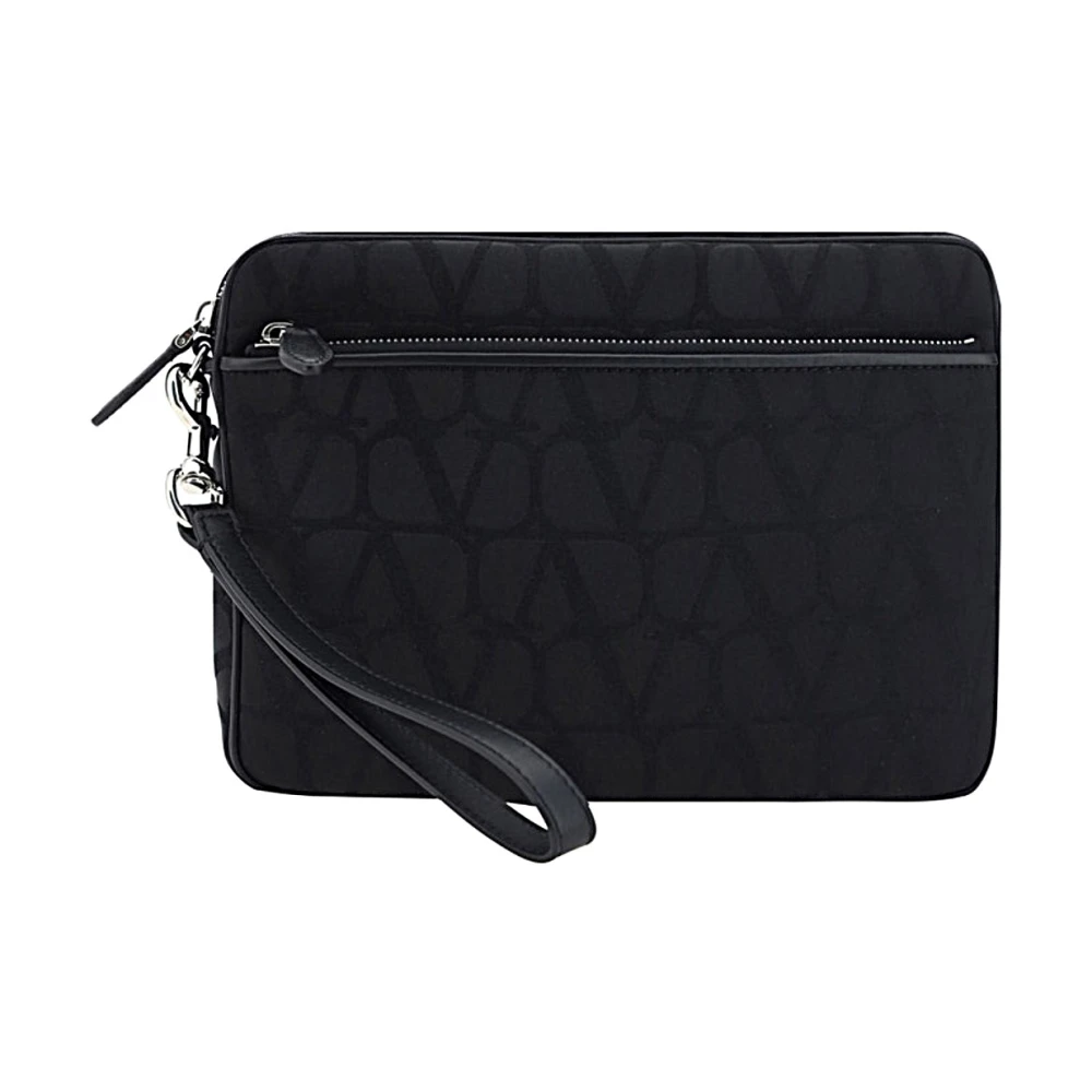 Valentino Garavani Stijlvolle Leren Tas Black Heren