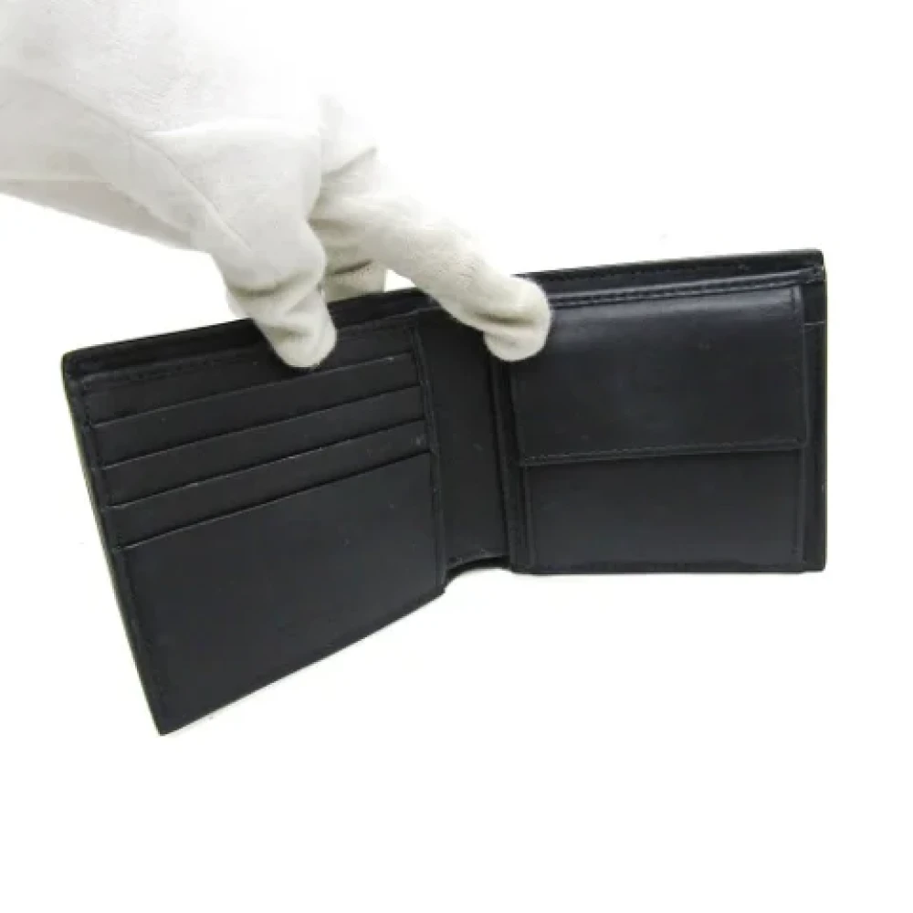 Bottega Veneta Vintage Pre-owned Leather wallets Black Dames