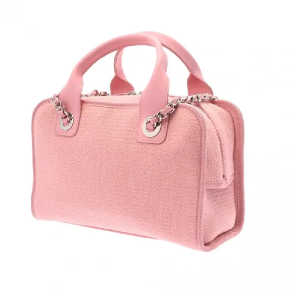 Chanel Vintage Pre-owned Canvas chanel-bags Pink Dames