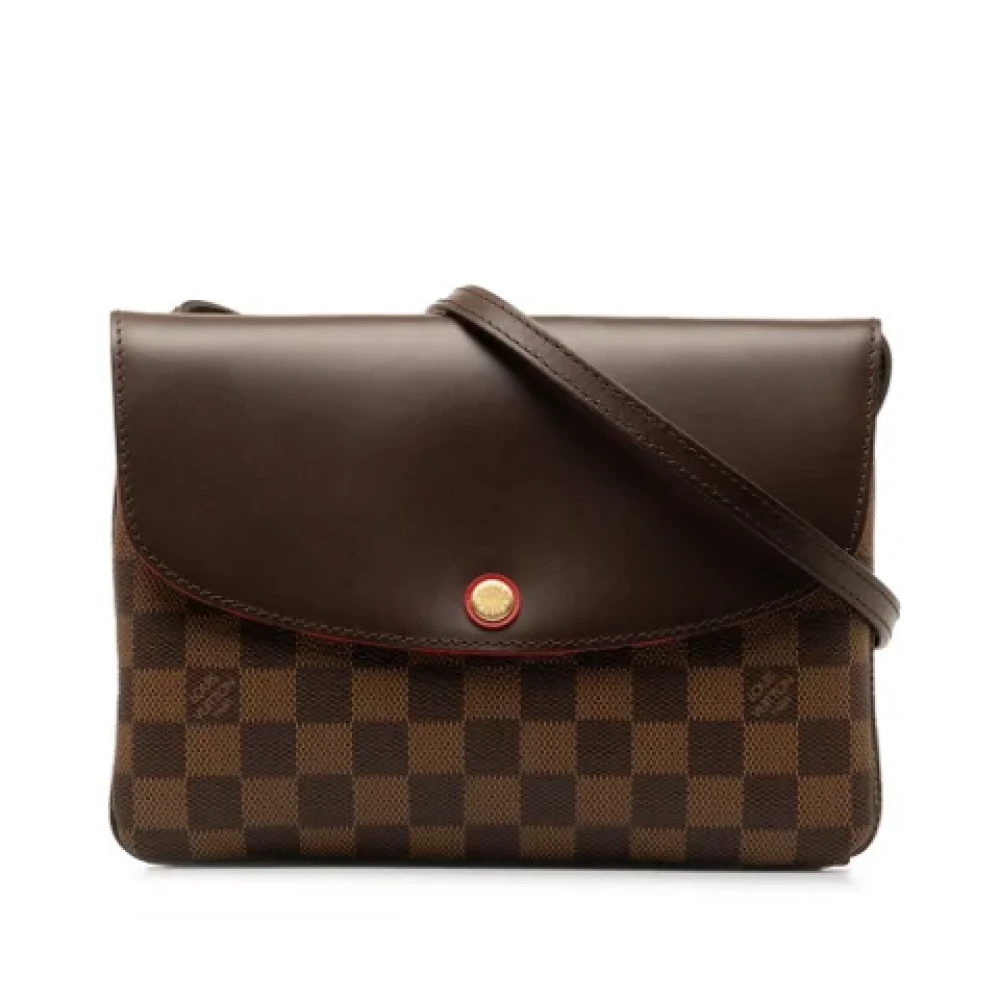 Louis Vuitton Vintage Pre-owned Plastic shoulder-bags Brown Dames
