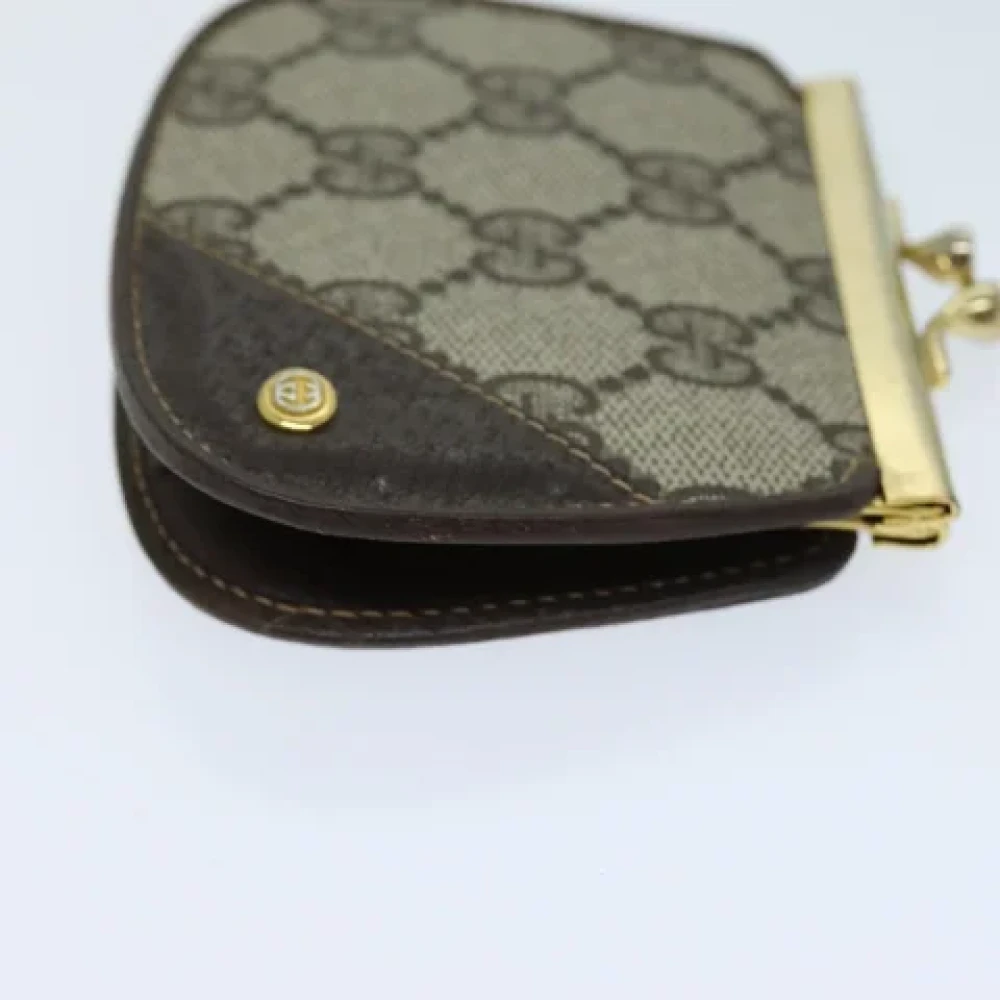 Gucci Vintage Pre-owned Canvas wallets Beige Dames