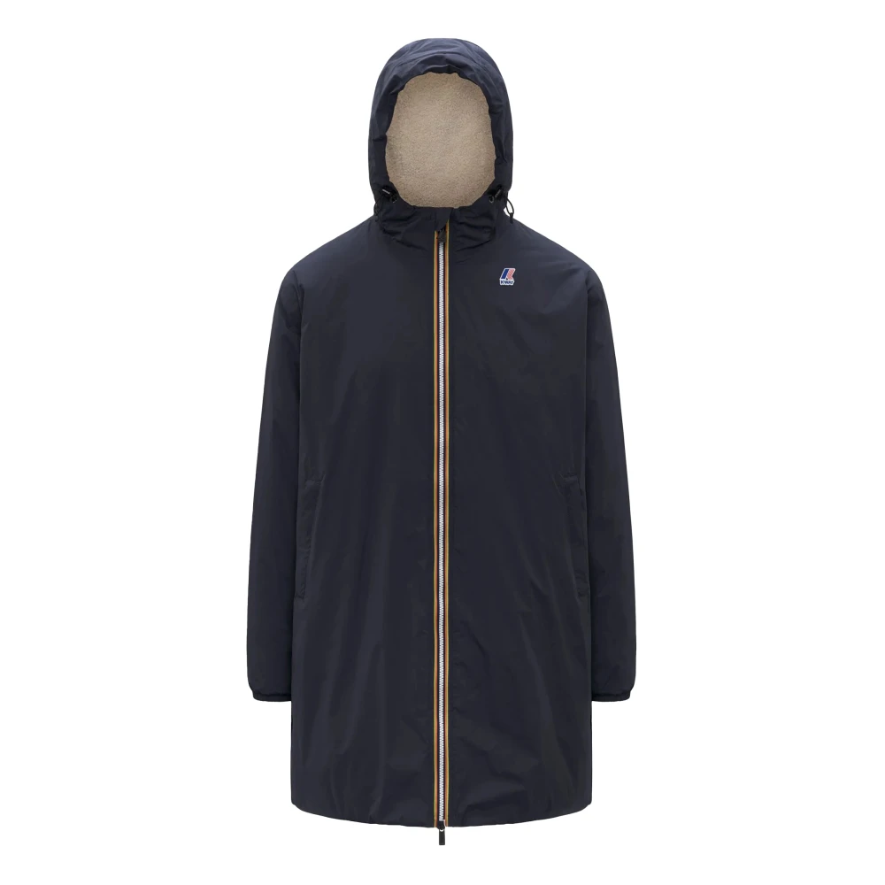 K-Way Uomo Blu Cappotti, L, New,