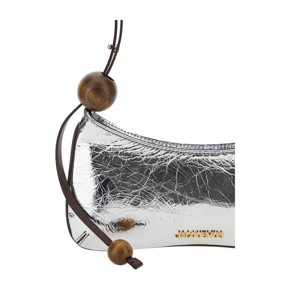 Jacquemus Stijlvolle Grijze Parel Kus Tas Gray Dames