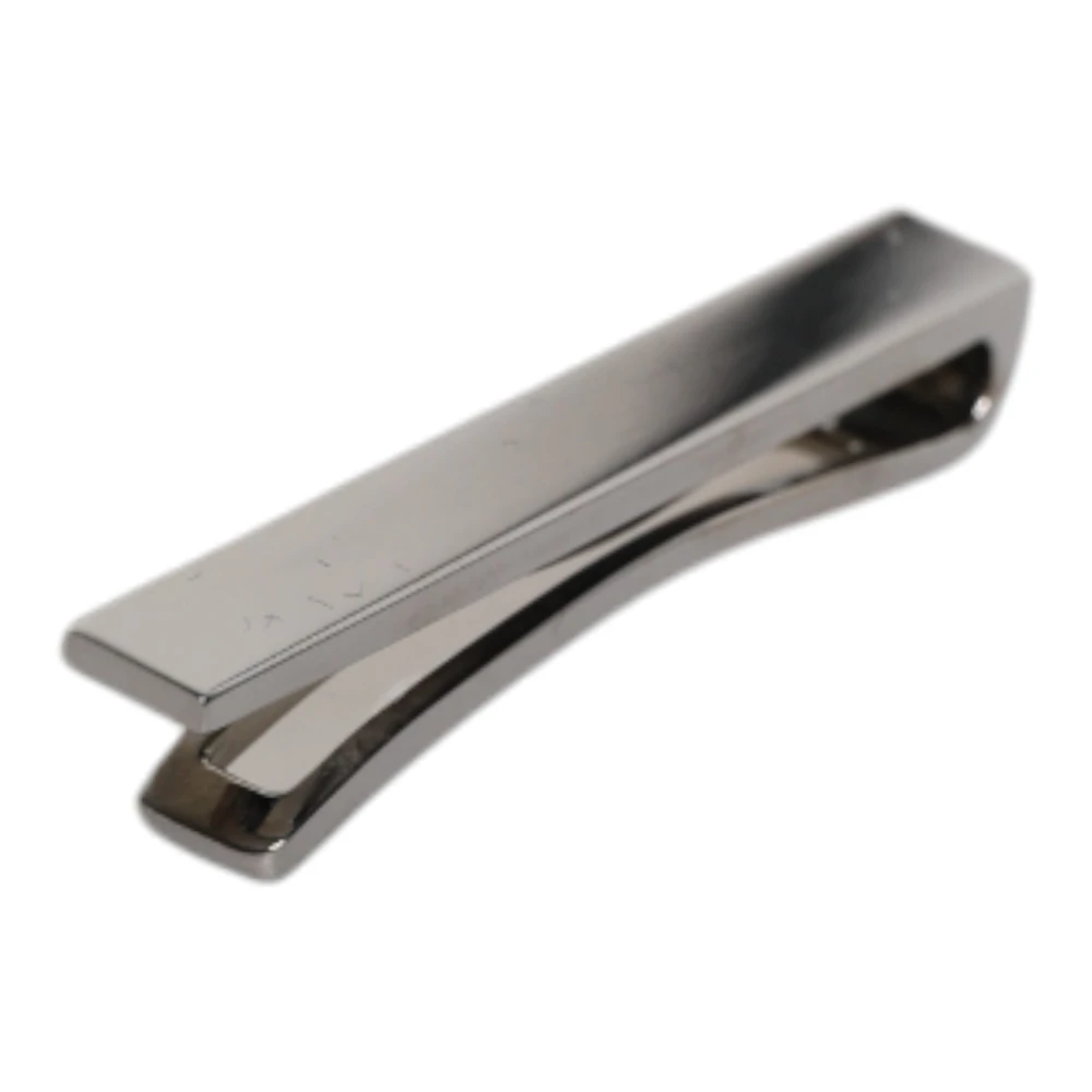 Dolce & Gabbana Men's Black Logo Tie Clip Bar - Clips Bars - One Size- Accessories
