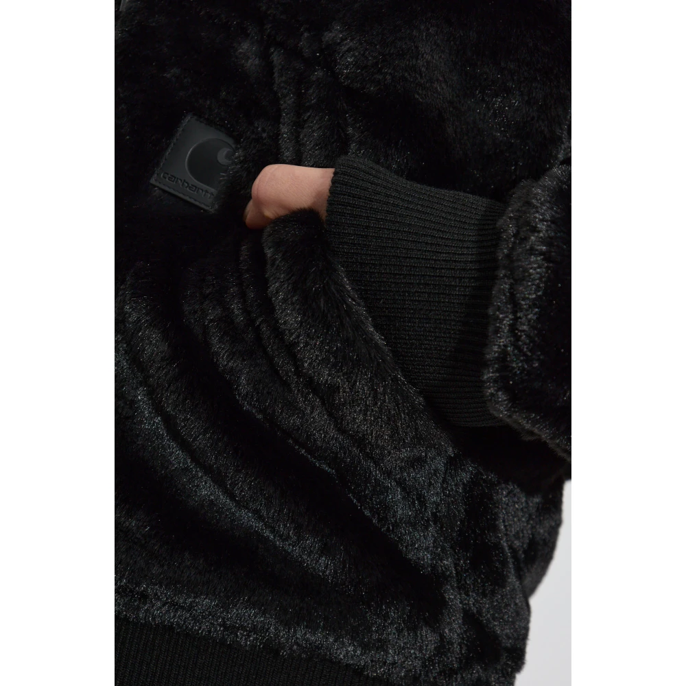 Carhartt WIP Jas met logo Black Dames