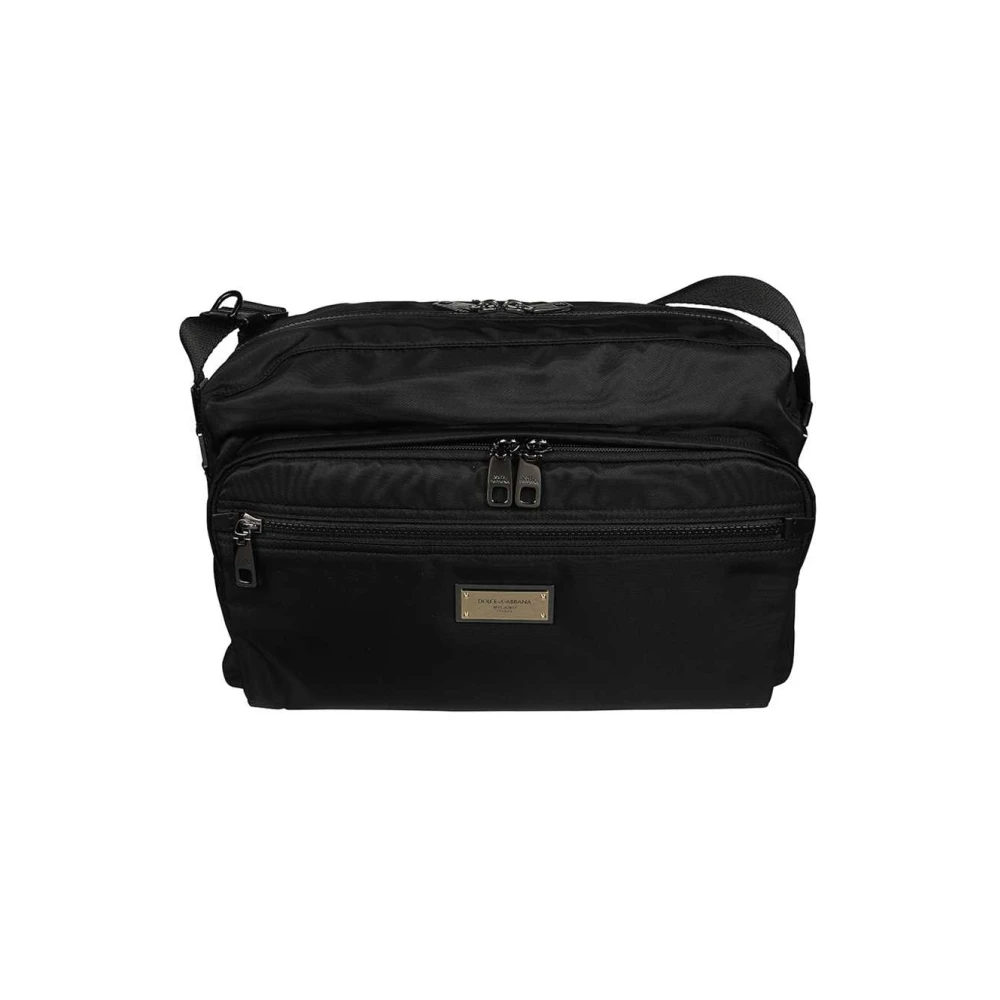 Dolce & Gabbana Sicilia DNA Messenger Tas Black Heren