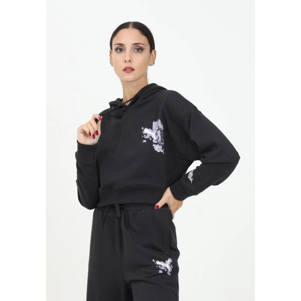 Puma Klassieke Brand Love Hoodie Sweater Black Dames