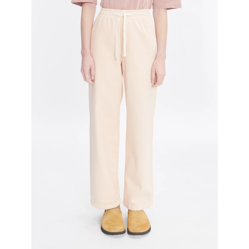 A.p.c. Broek Dames Recht Zwarte Rechte Broek Beige Heren