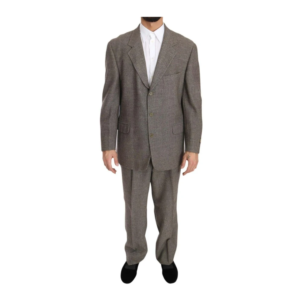 Fendi Men's Gray Wool Single Breasted Suit - Single Breasted Suits - Xl- Suits