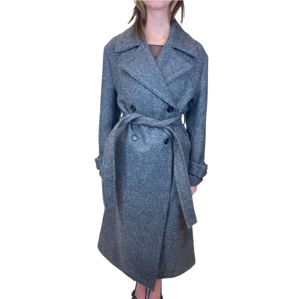 Pinko Stijlvolle Winterjas voor Vrouwen Blue Dames