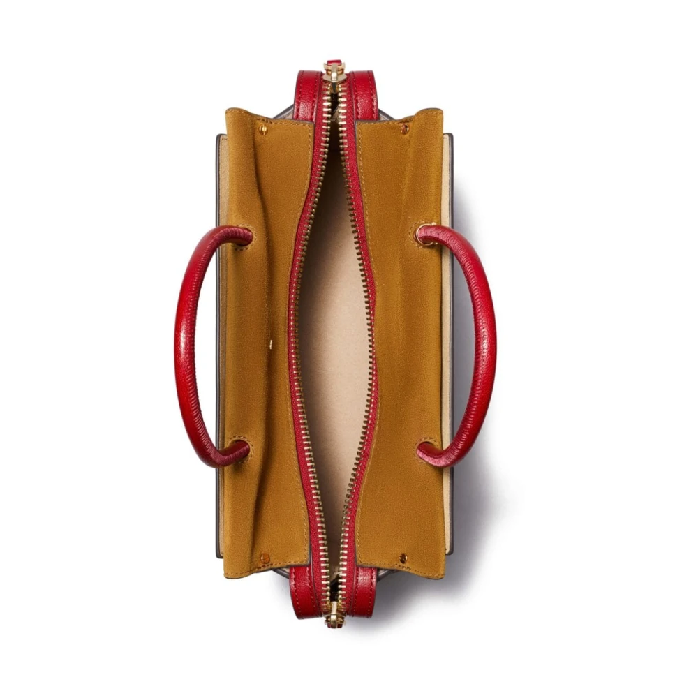 TORY BURCH Rode Leren Schoudertas Red Dames