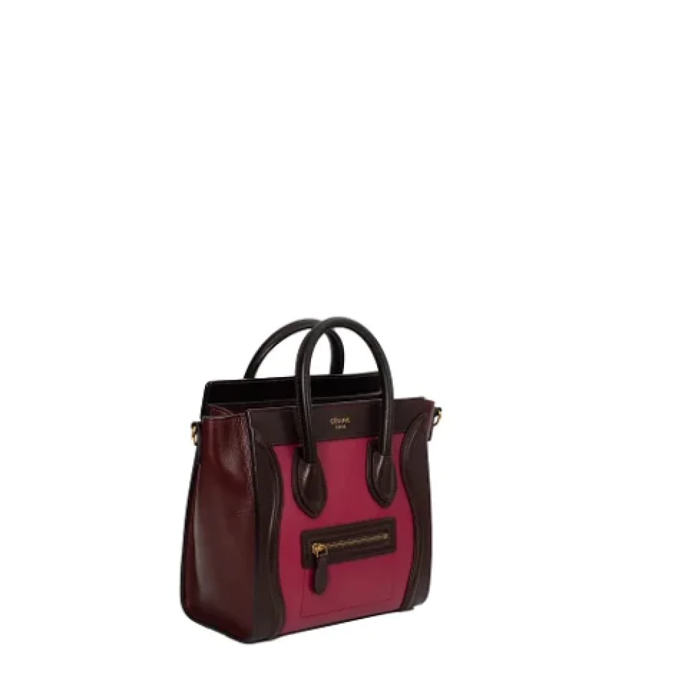 Celine Vintage Pre-owned Leather celine-bags Pink Dames
