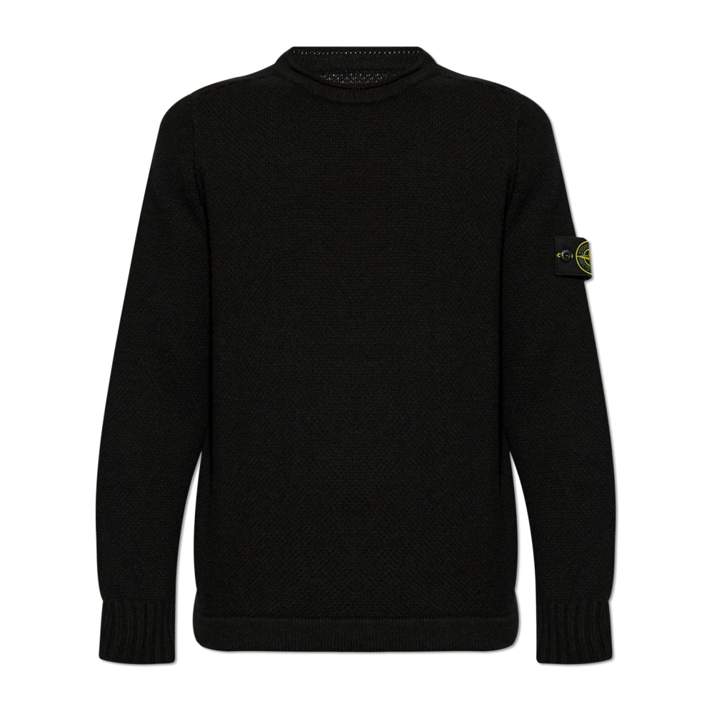 Stone Island Wollen trui Black Heren