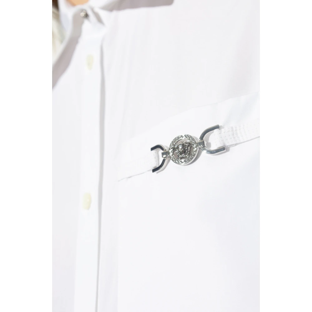Versace Overhemd met een zak White Dames