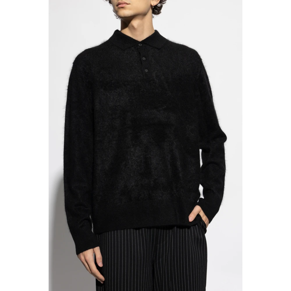 AllSaints Cashmere Polo Abel Black Heren