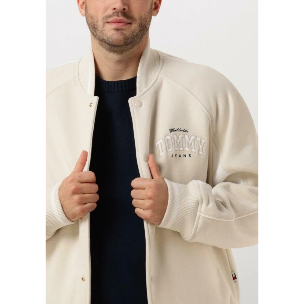 Tommy Jeans Varsity Bomber Jack Beige Heren