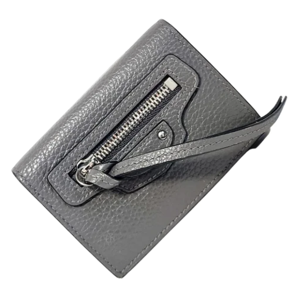 Balenciaga Vintage Pre-owned Leather wallets Gray Dames