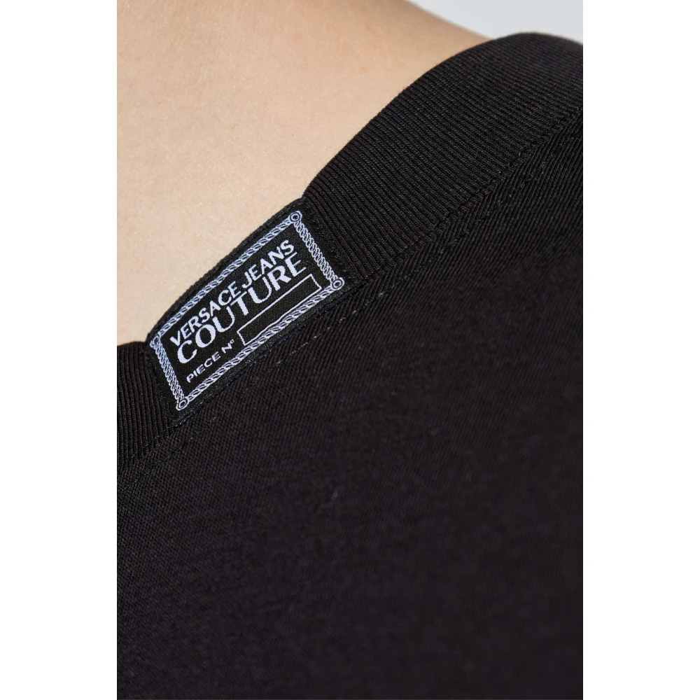 Versace Jeans Couture Mouwloos T-shirt Black Heren