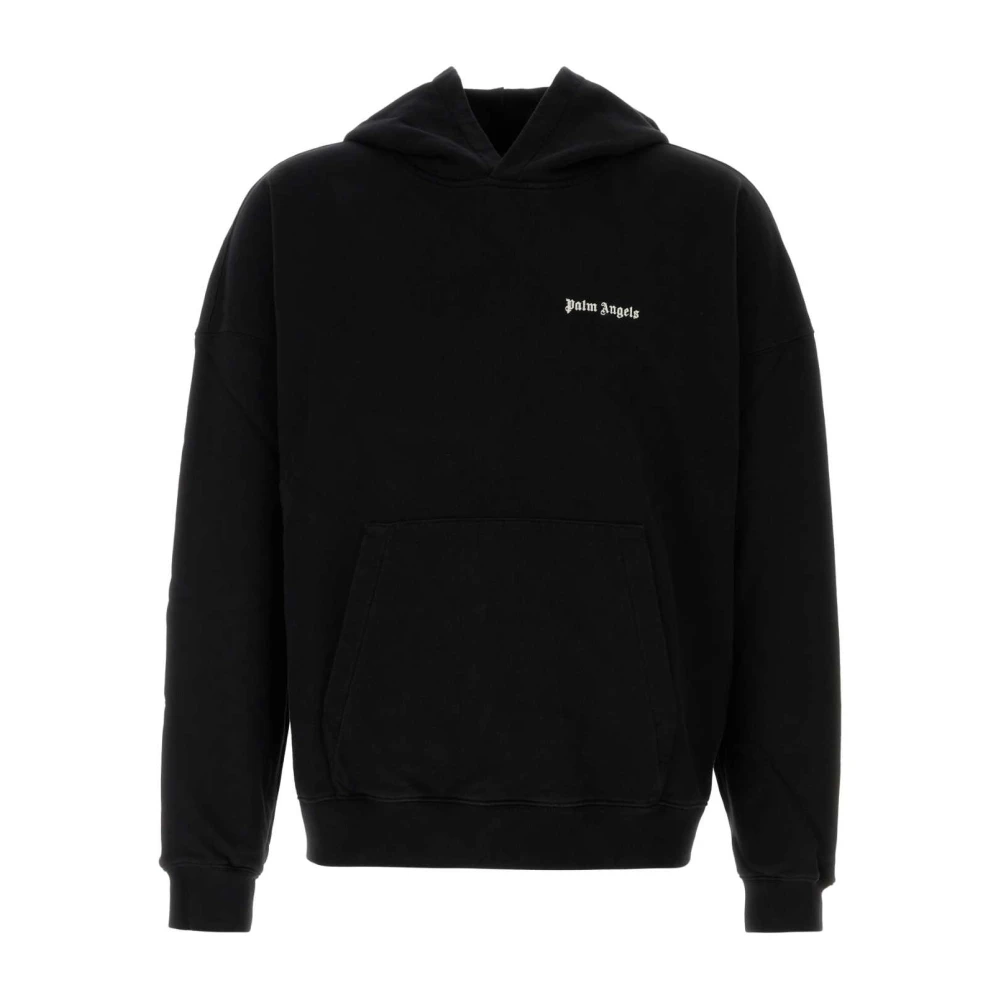 Palm Angels Oversized Zwart Katoenen Sweatshirt Black Heren