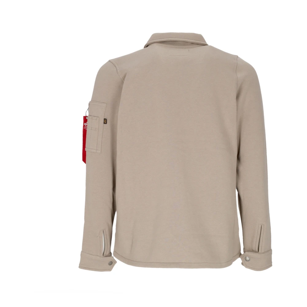 alpha industries Vintage Sand Gewatteerd Heren Overshirt Beige Heren