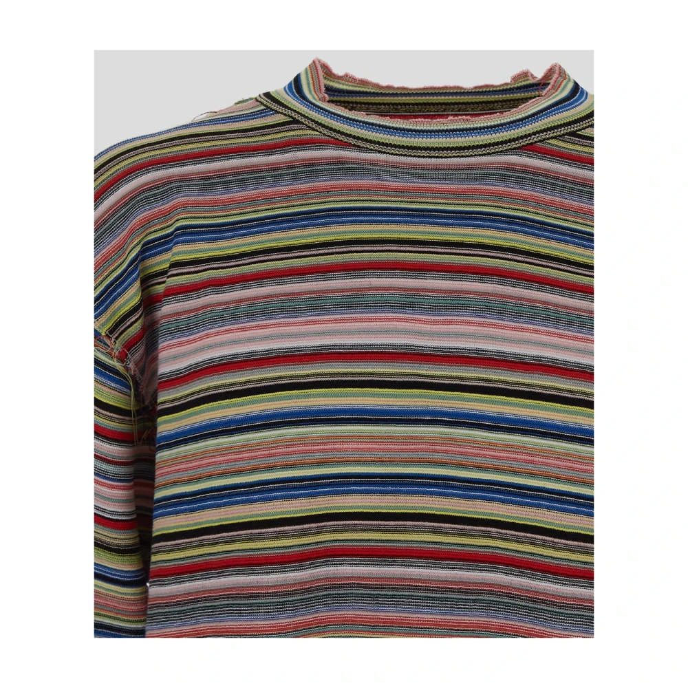 Maison Margiela Gestreept Gebreid T-shirt in Multikleur Multicolor Heren