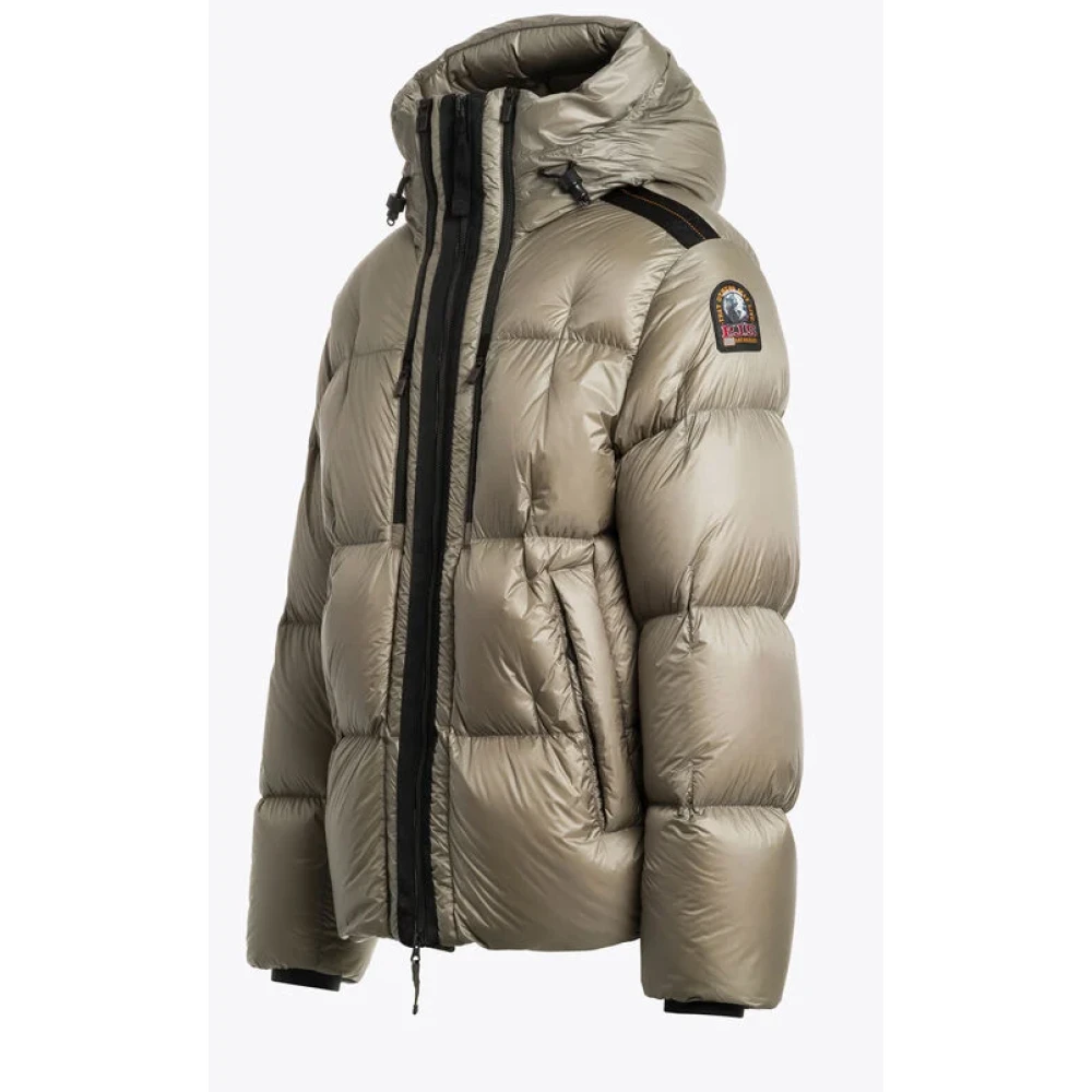 Parajumpers Korte Donsjas met Capuchon Powder Style Brown Heren