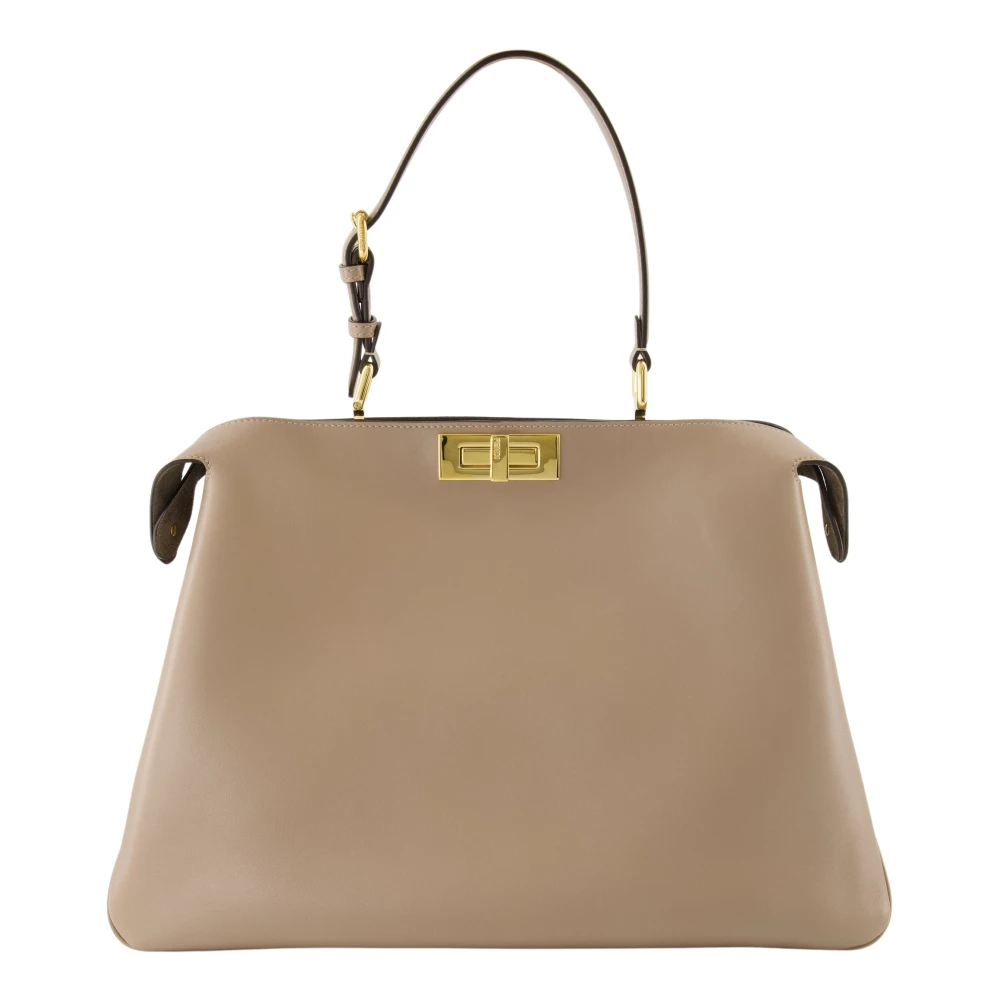 Fendi Zachte Peekaboo Beige Accessoire Vrouw Beige Dames