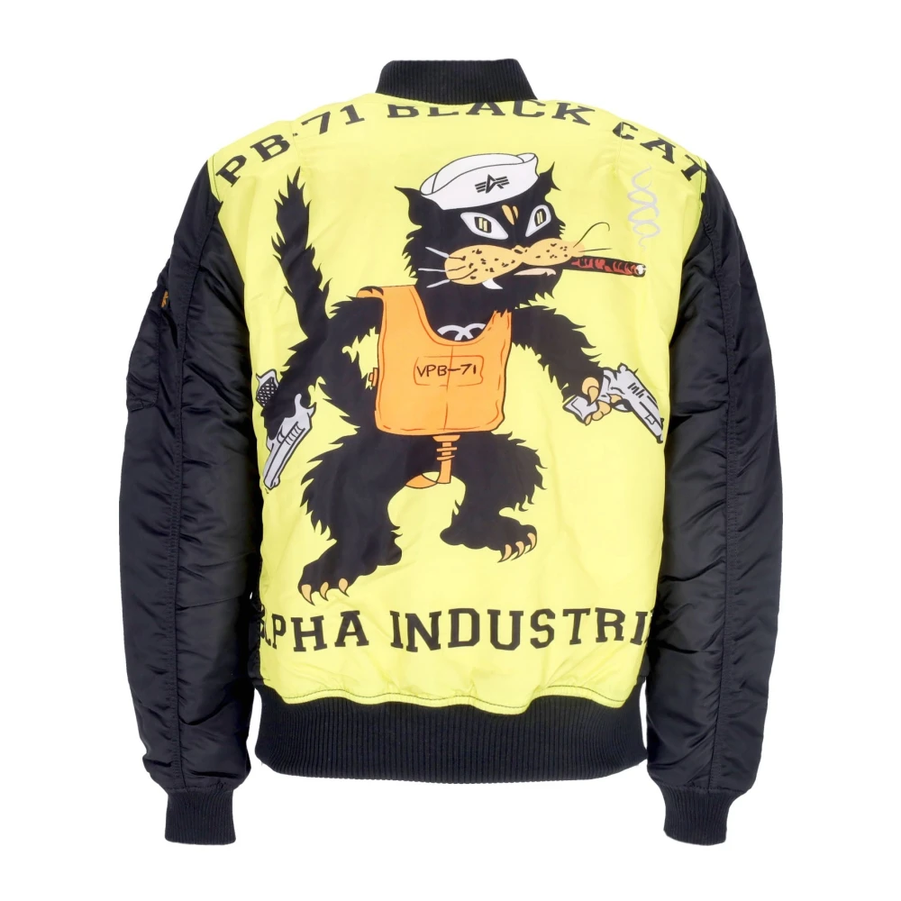 alpha industries Reversible Bomber Jacket Black Fighter Squadron Black Heren