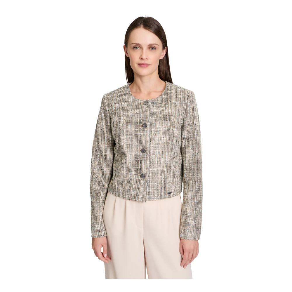 Betty & Co Blazerjas met zakken Gray Dames