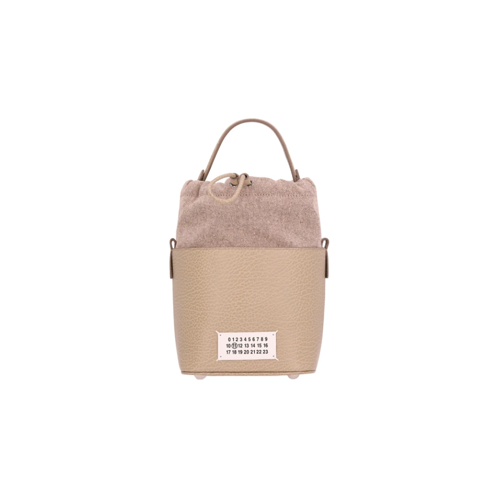 Maison Margiela Women's Beige Bucket Bags, One Size, Small Bucket Bag