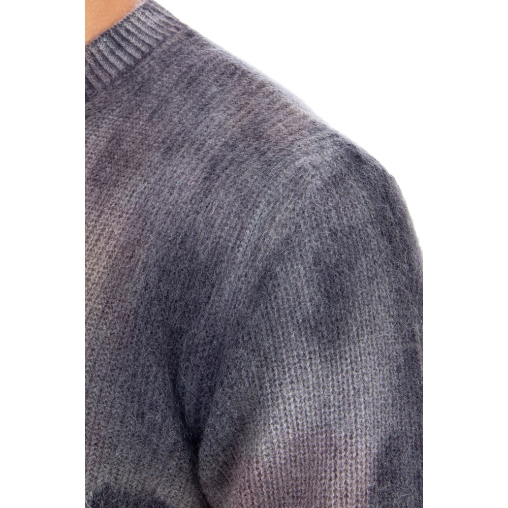 Roberto Collina Dove Grey Sweater Spray Geverfd Gray Heren