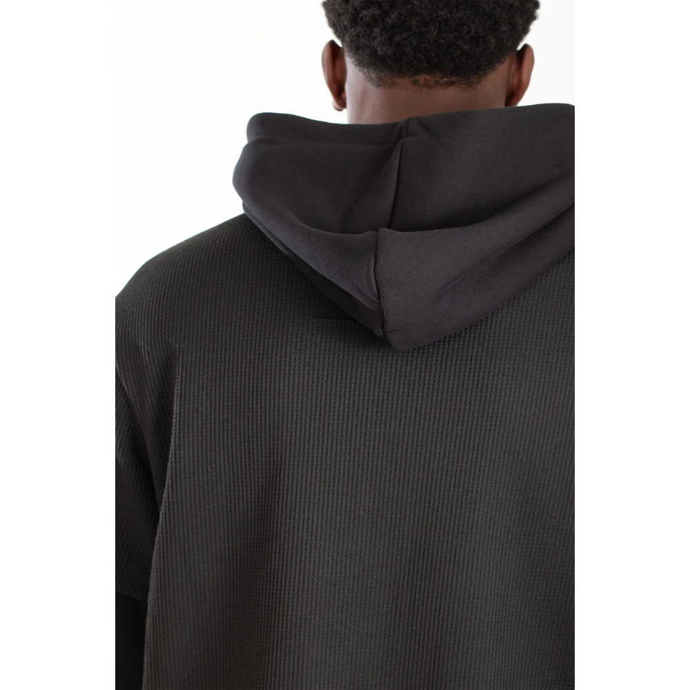 Heliot Emil 3-Laags Hoodie in Blk01 Black Heren