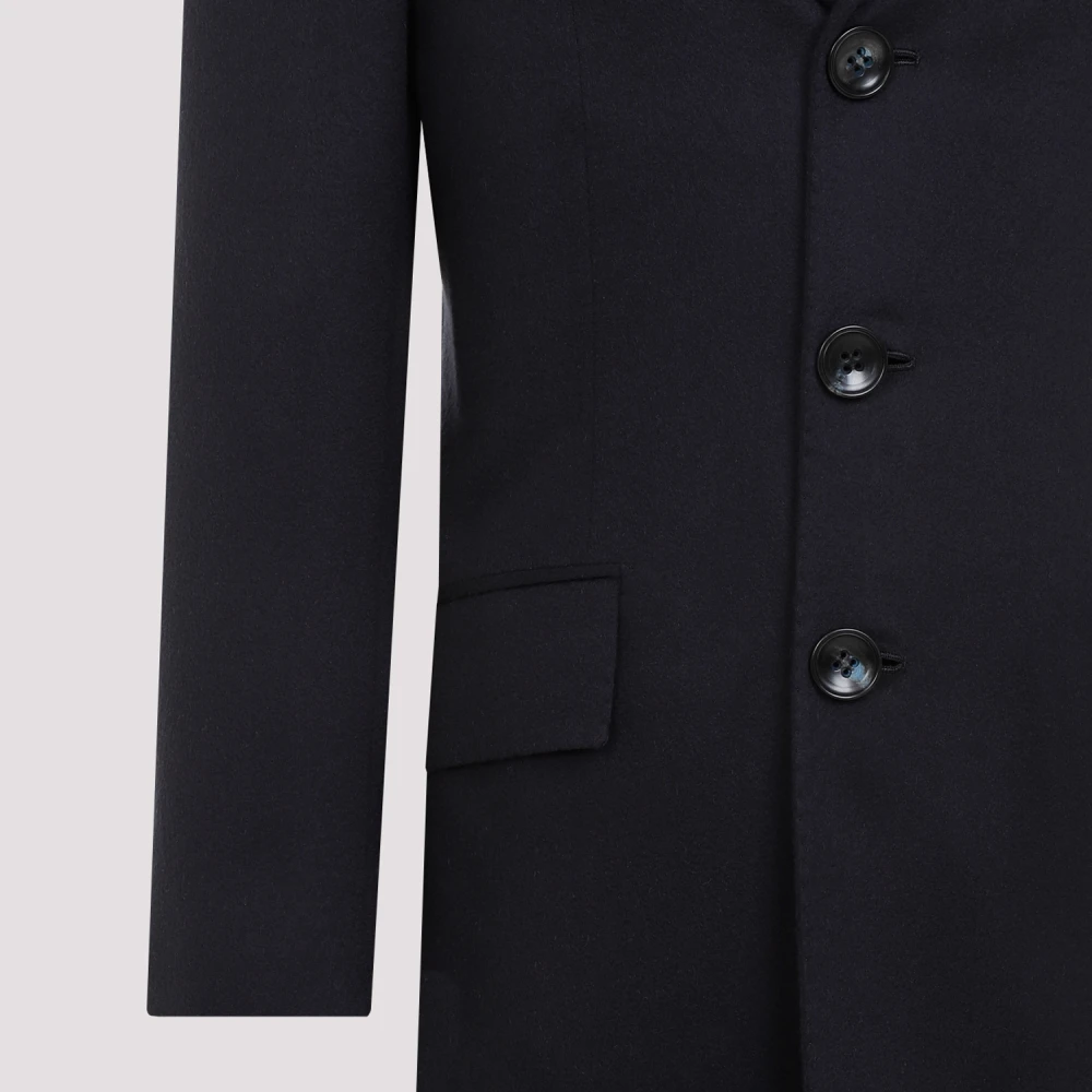 Kiton Blauwe Caban Coat Blue Heren