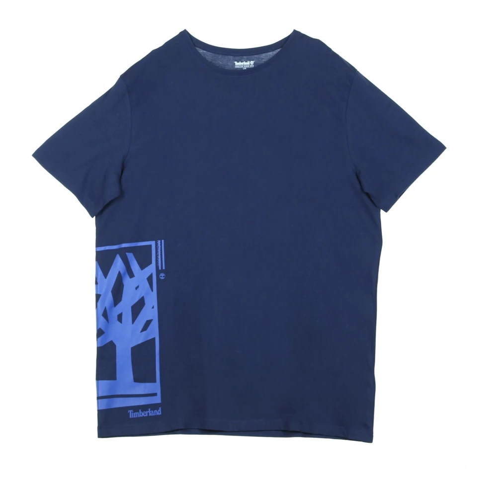 Timberland Zwart Iris Logo T-shirt Blue Heren