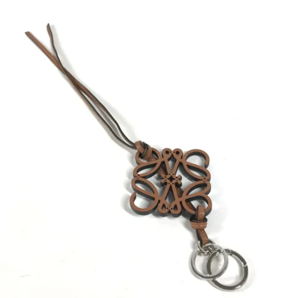 Loewe Pre-owned Leather key-holders Black Dames