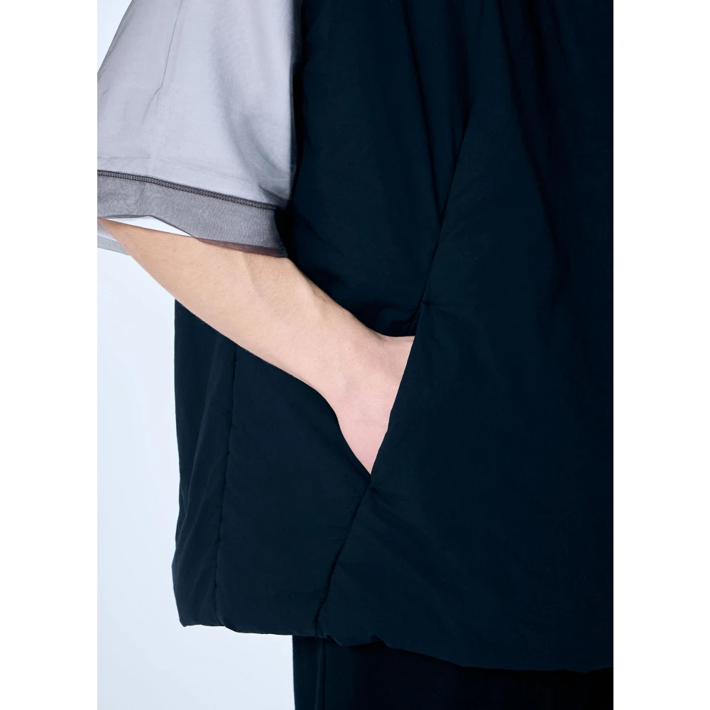 Dries Van Noten Gewatteerd Gaber Vest Blue Heren